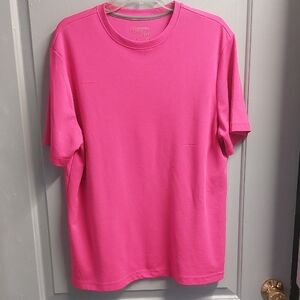 Men's Bold Pink Short Sleeve Shirt Sz L